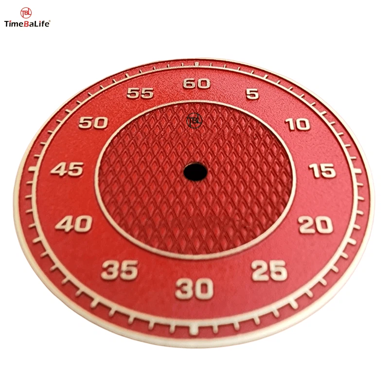 Custom High-Quality Red Car Dashboard-Themed Watch Dial