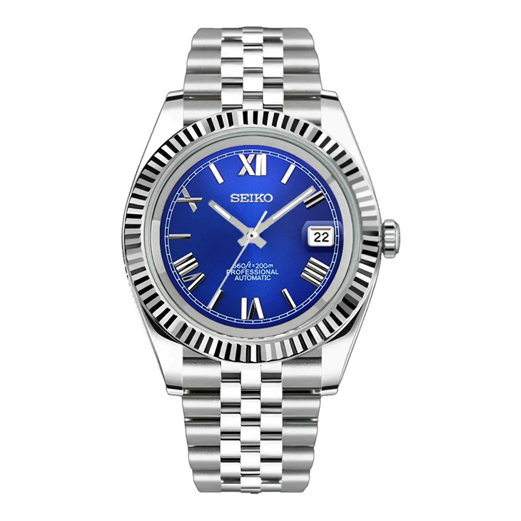 rolex blue dial watch