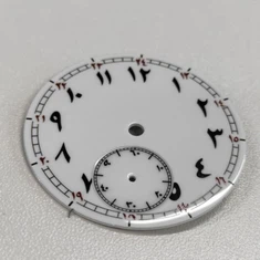 Deialu Gwylio Enamel Mynegai Argraffedig