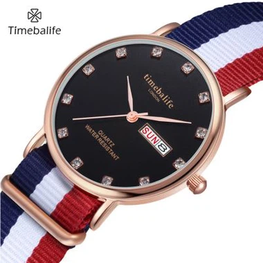 Valentine chwarts neilon Strap Watch
