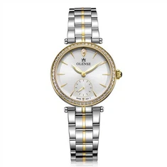 Gwylio ffasiwn brand dur di-staen gan ferched cwpl o safon